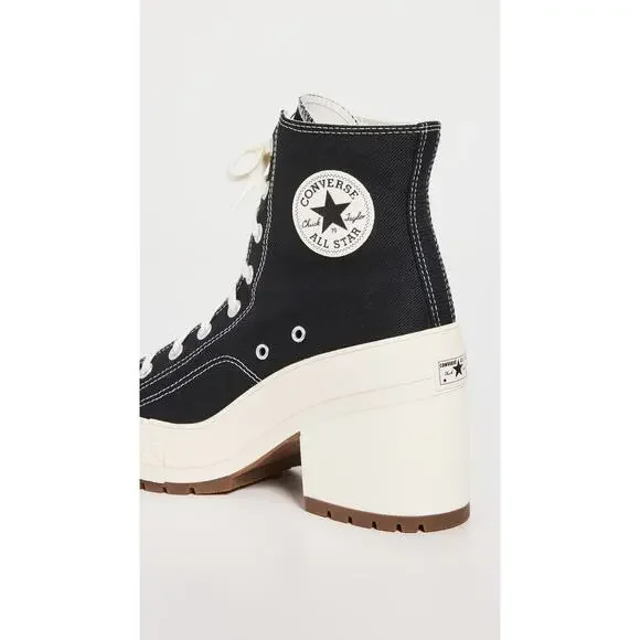 NWT Converse Chuck 70 Heel Sneakers Women’s Black Egret High Top Size 11 - Picture 3 of 4